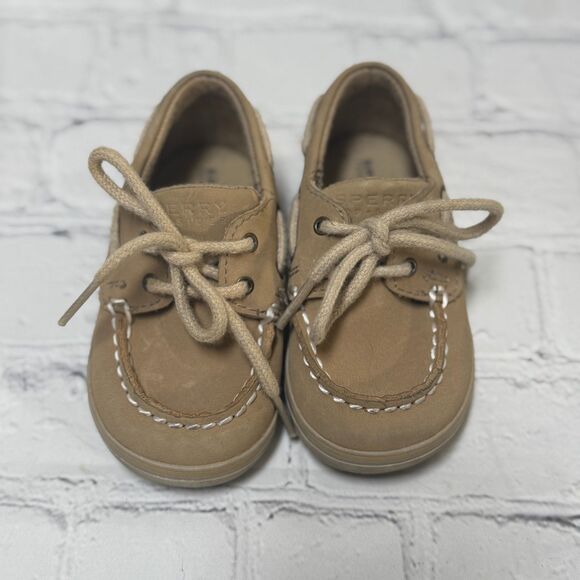 Sperry Intrepid Tan Toddler Boat Shoes - Picture 5 of 6